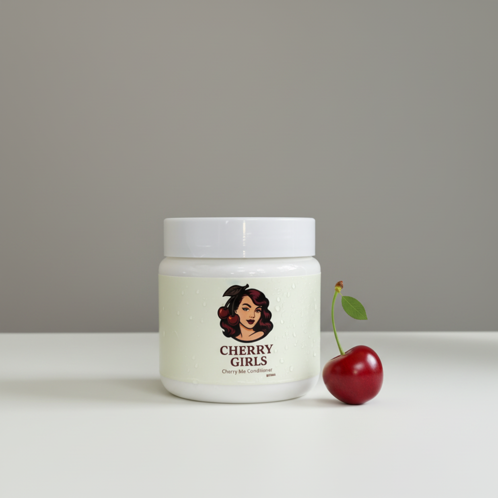 Cherry Girls Hair Mask Luxury Editorial Product Shot
